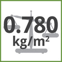 0.78kg/m² Total Weight