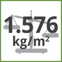 1.576kg/m² Total Weight