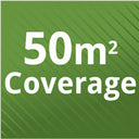 Up to 50m² Coverage