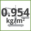 0.954kg/m² Total Weight