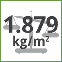 1.879kg/m² Total Weight