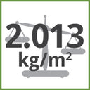 2.013kg/m² Total Weight