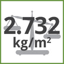 2.732kg/m² Total Weight