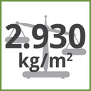 2.93kg/m² Total Weight
